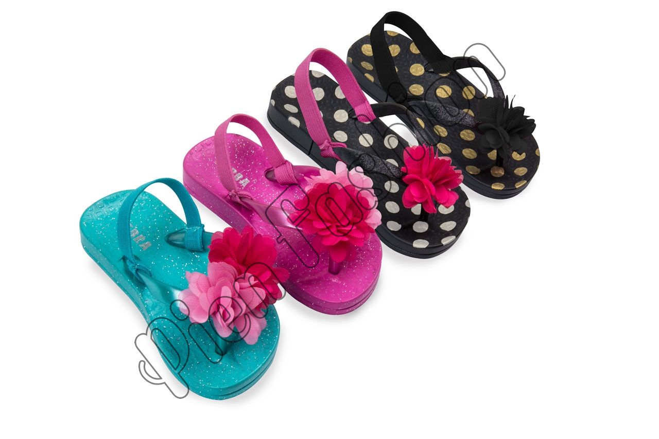 Zebra trends slippers flipflop meisjes mini girls met hakband Bestel direct bij Pien Fashion